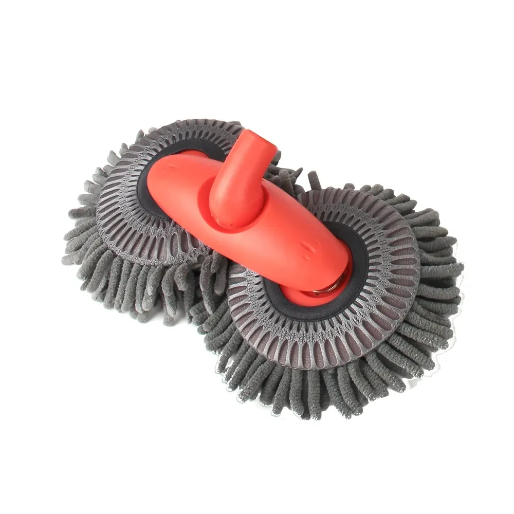 Vadrouille de lavage pour voiture en mousse à double tête et manche télescopique 3 sections 9