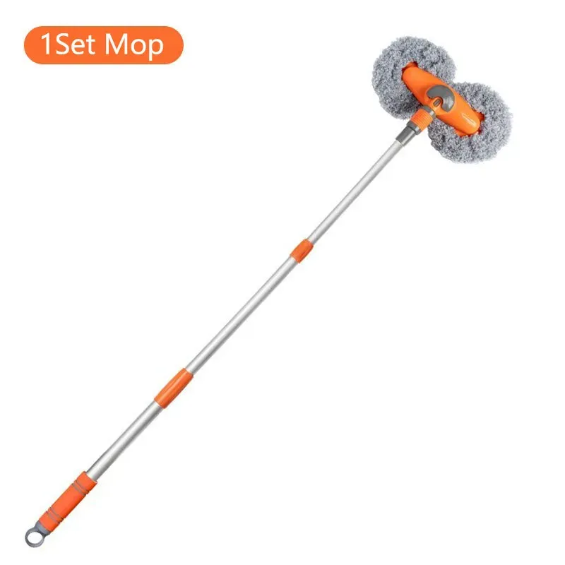 Vadrouille de lavage pour voiture en mousse à double tête et manche télescopique 3 sections 10