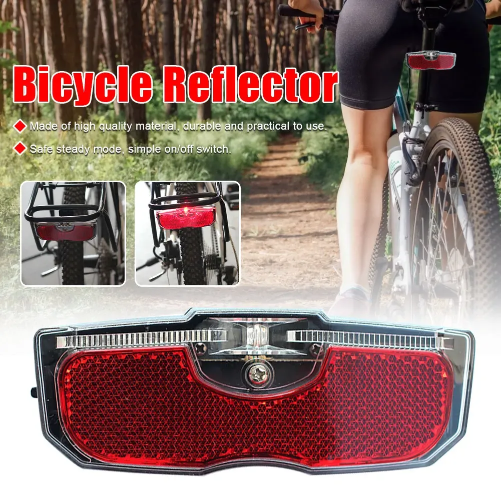 Feu arrière de vélo DOMEN à batterie pour porte-bagages, éclairage de sécurité pour VTT et vélo de route 2