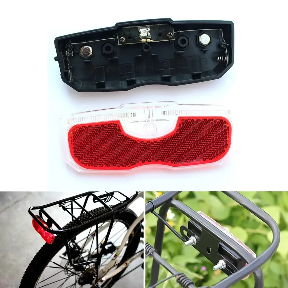 Feu arrière de vélo DOMEN à batterie pour porte-bagages, éclairage de sécurité pour VTT et vélo de route 3
