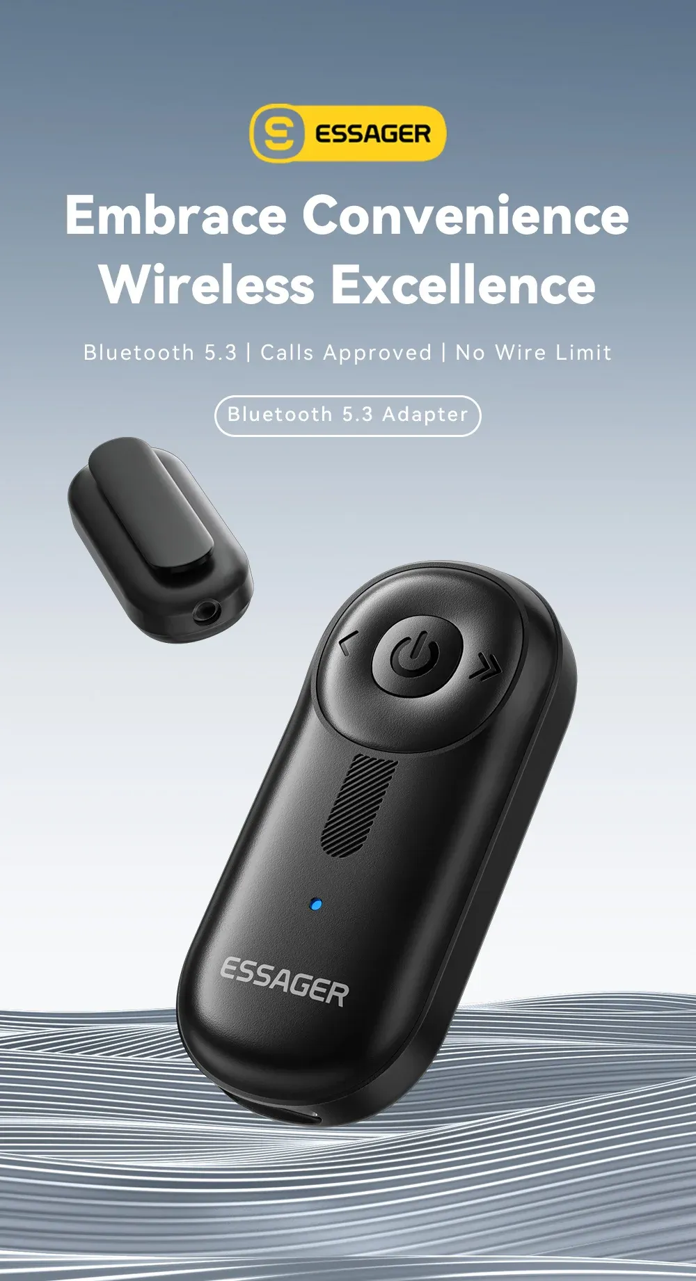 Adaptateur Bluetooth Essager, vue d'ensemble du produit