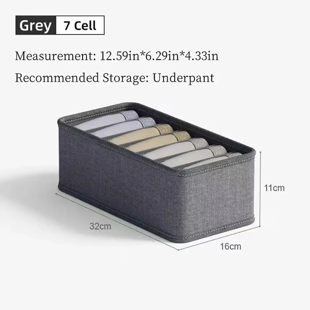 Organisateur de tiroir pliable en tissu pour sous-vêtements, chaussettes, cravates et ceintures 11