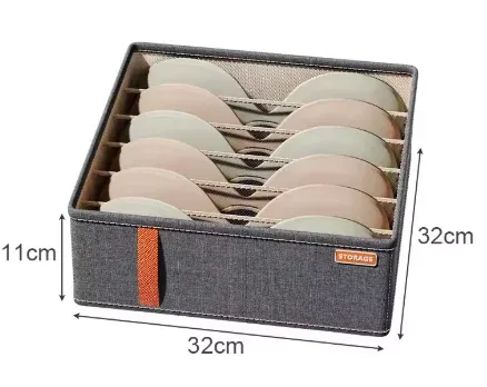 Organisateur de tiroir pliable en tissu pour sous-vêtements, chaussettes, cravates et ceintures 8