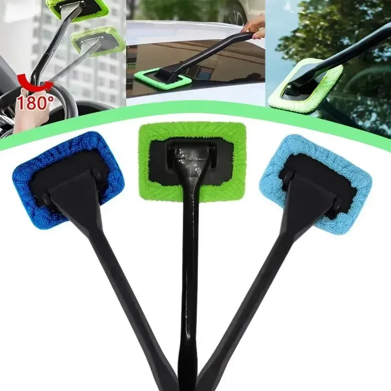 Kit de brosses de nettoyage pour pare-brise (lot de 1, 2 ou 4) – Brosse à poussière à long manche pour vitres de voiture et de maison 2