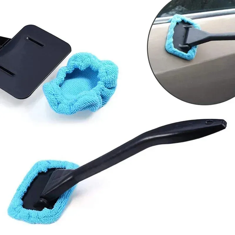 Kit de brosses de nettoyage pour pare-brise (lot de 1, 2 ou 4) – Brosse à poussière à long manche pour vitres de voiture et de maison 5