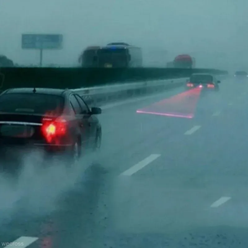 Feu antibrouillard arrière à LED laser pour véhicule, avec fonction anti-collision et feu de freinage 3
