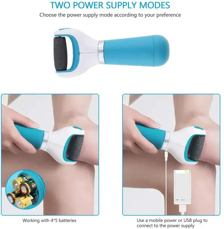 Exfoliateur électrique pour pieds, finition