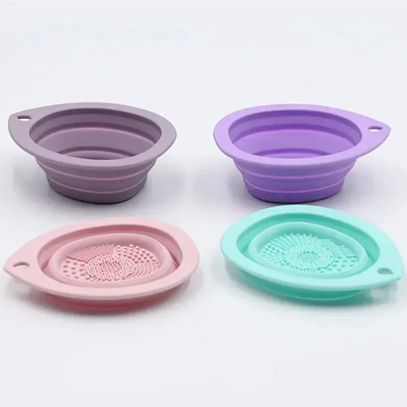 Bol de nettoyage pliable en silicone pour pinceaux de maquillage 6
