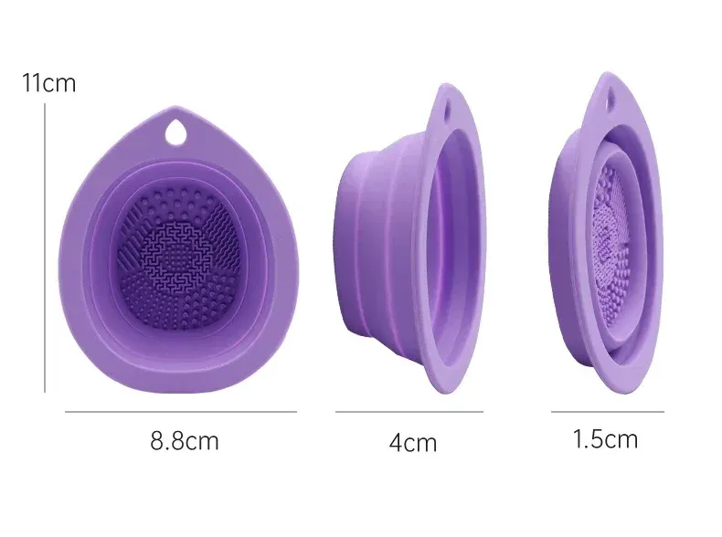 Outil de nettoyage de pinceaux en silicone