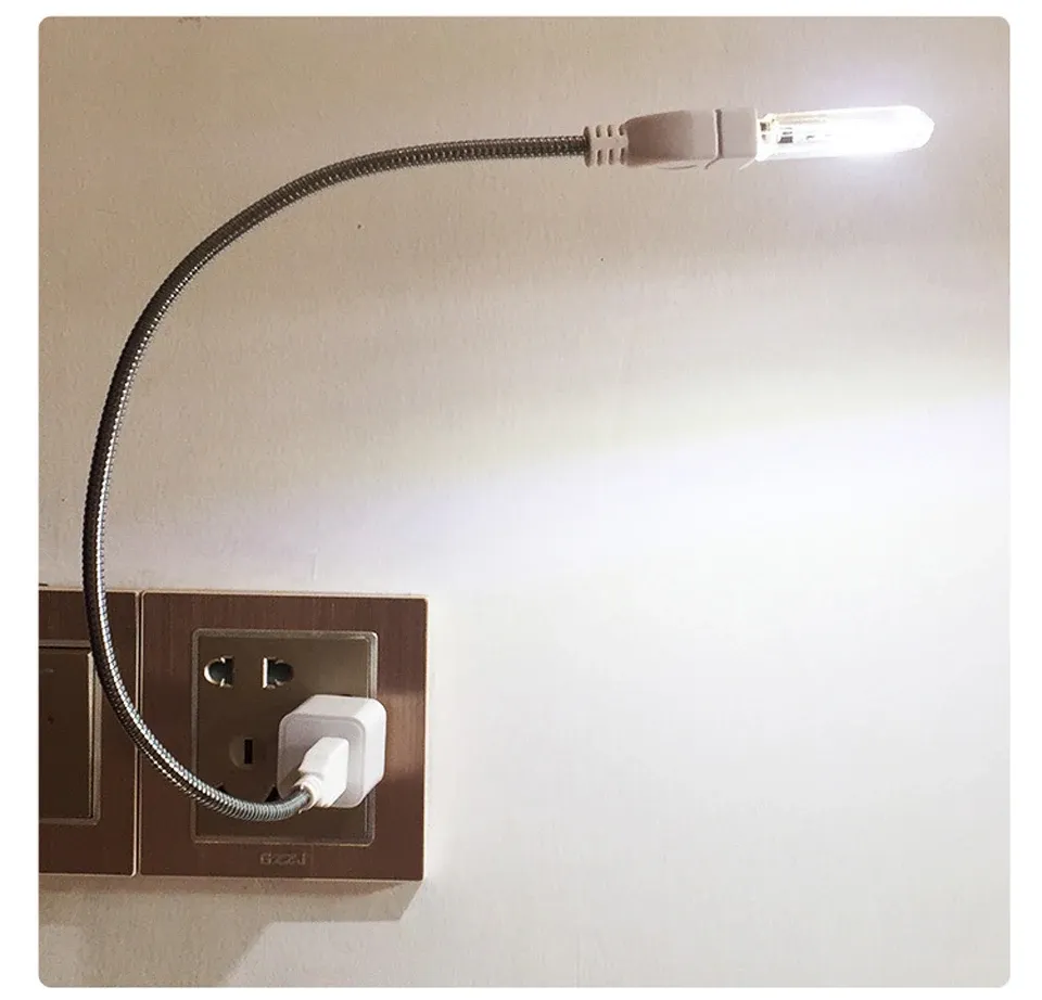 Mini lampe de lecture LED USB portable DC 5 V, ultra lumineuse, pour batterie externe, PC et ordinateur portable 4