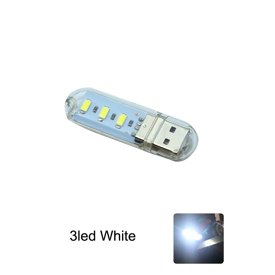 Mini lampe de lecture LED USB portable DC 5 V, ultra lumineuse, pour batterie externe, PC et ordinateur portable 12