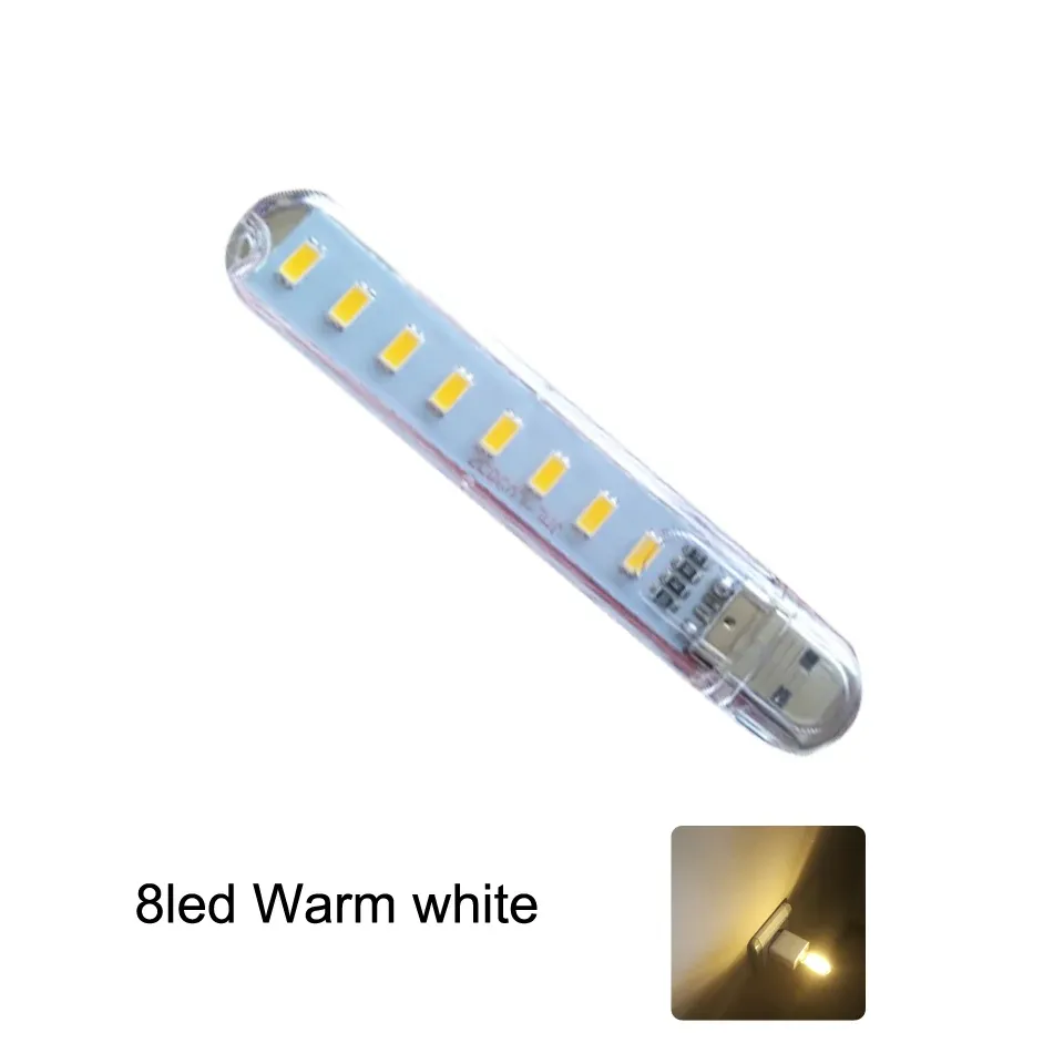 Mini lampe de lecture LED USB portable DC 5 V, ultra lumineuse, pour batterie externe, PC et ordinateur portable 10
