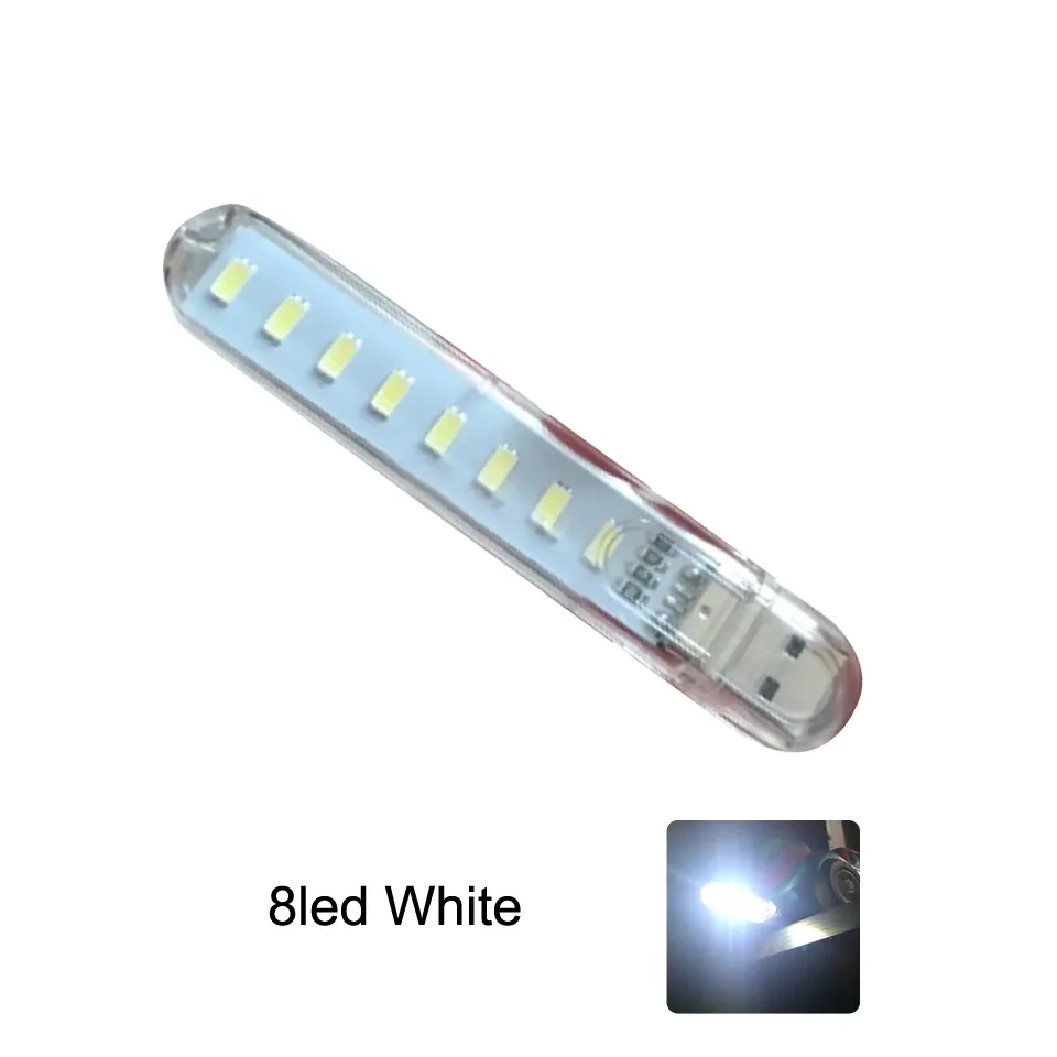 Mini lampe de lecture LED USB portable DC 5 V, ultra lumineuse, pour batterie externe, PC et ordinateur portable 9