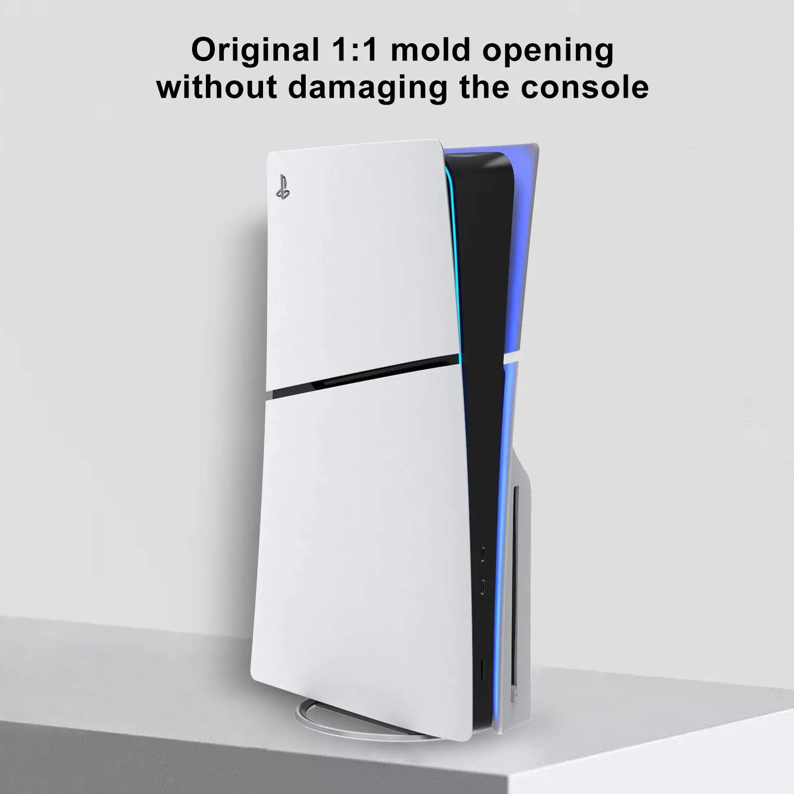 Support vertical en métal pour console PS5 Slim (édition disque et numérique), avec vis, support de base de remplacement 6