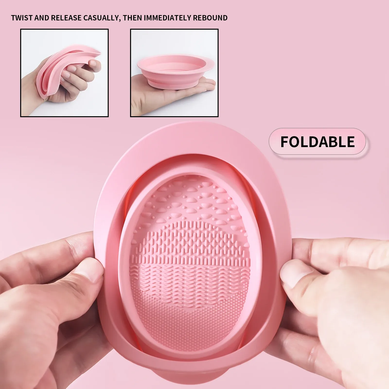 Outil de nettoyage pliable en silicone