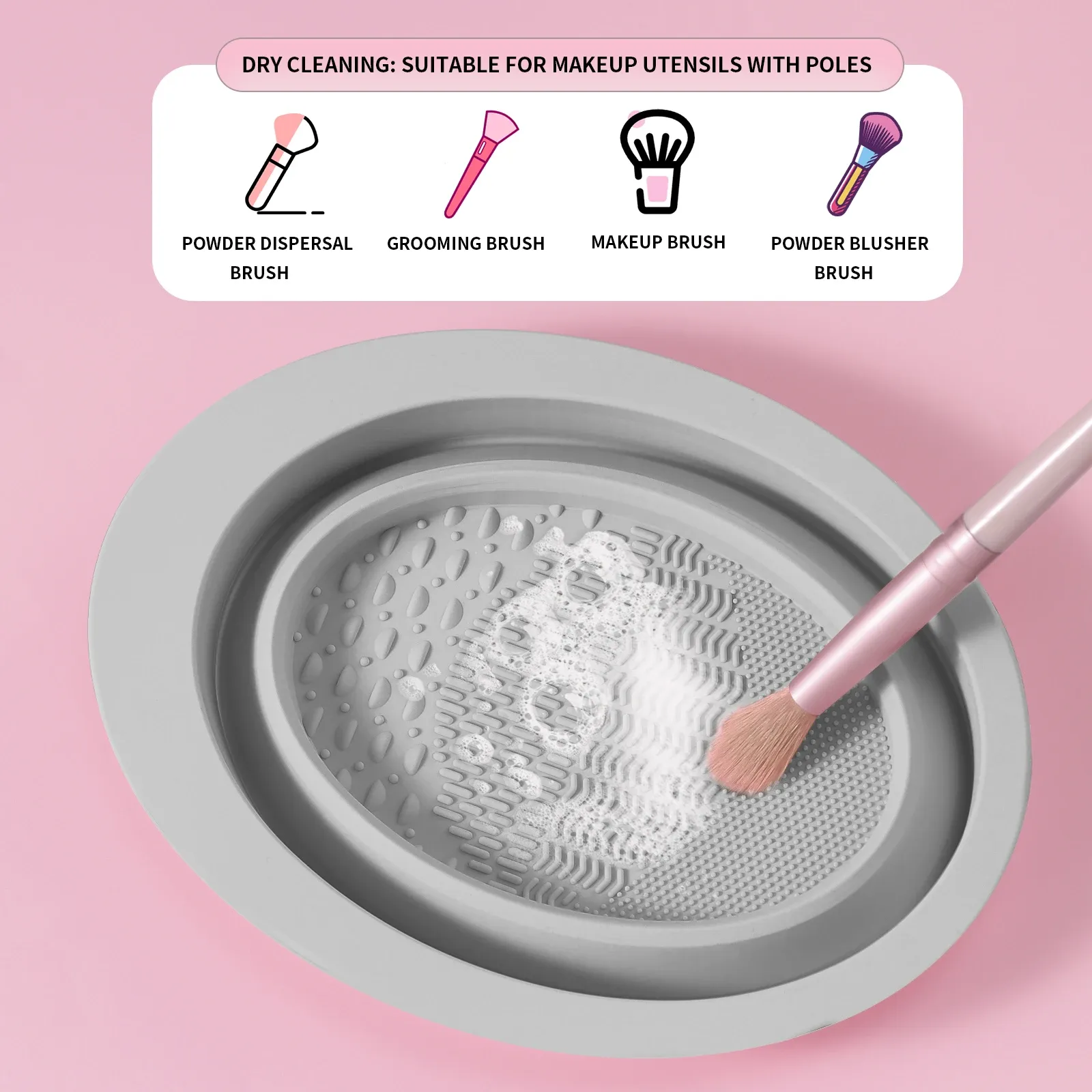 Bol de nettoyage silicone pour pinceaux