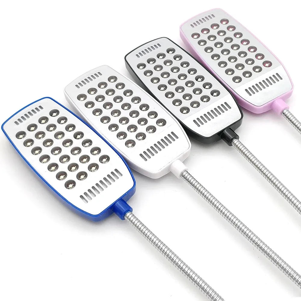 Lampe de lecture LED USB flexible 28 LED, lumière ultra lumineuse, lampe de table et de nuit pour ordinateur PC
