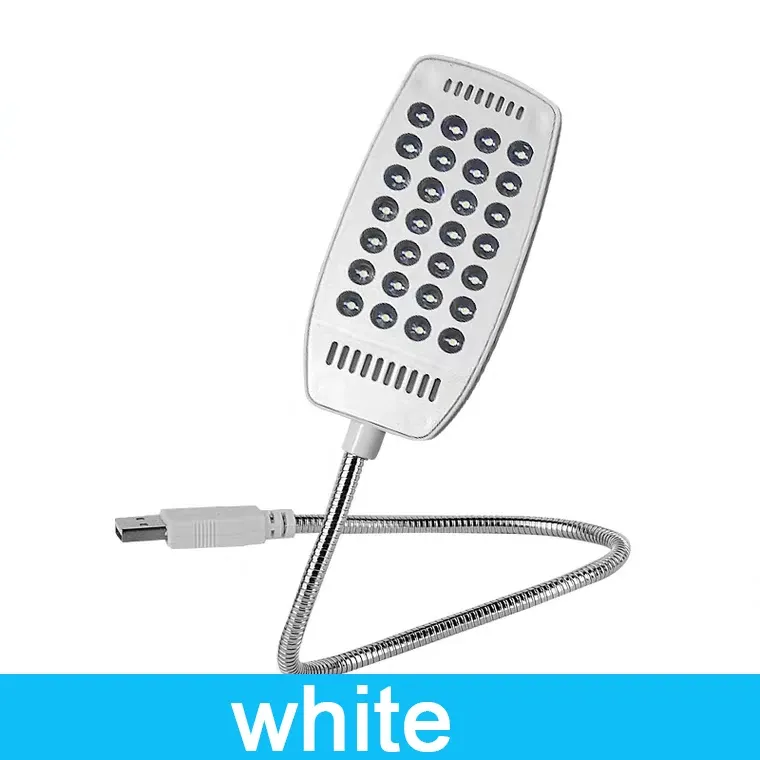 Lampe de lecture LED USB flexible 28 LED, lumière ultra lumineuse, lampe de table et de nuit pour ordinateur PC 8