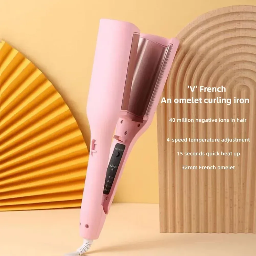 Détail des boucles obtenues avec le fer à friser