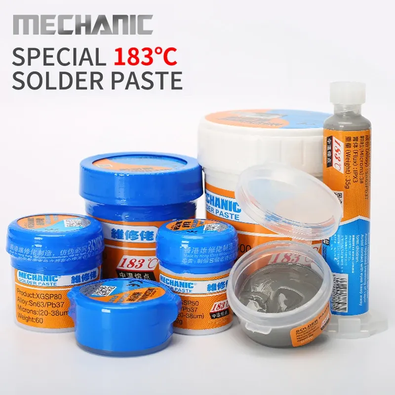 Pâte à souder pour téléphone portable MÉCANICIEN, flux Sn63/Pb37, 183 °C, XGZ40 4