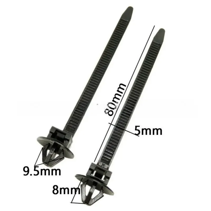 Attaches de câble noires en nylon