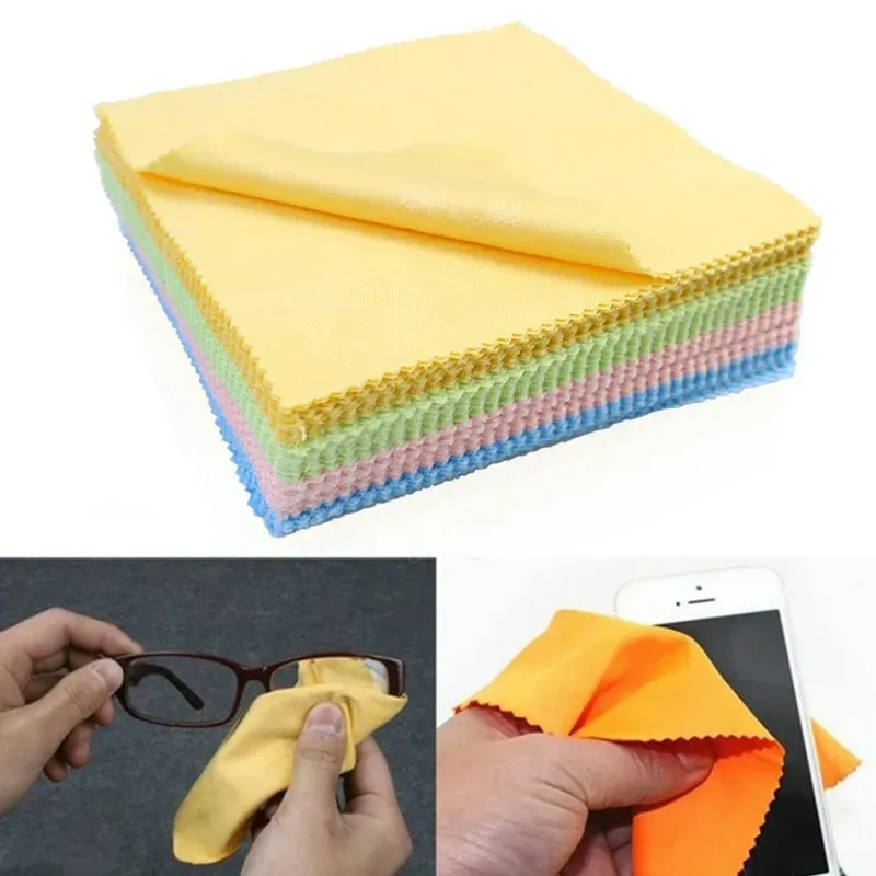 Chiffons de nettoyage en microfibre pour lunettes, lot de 100 - Image 1