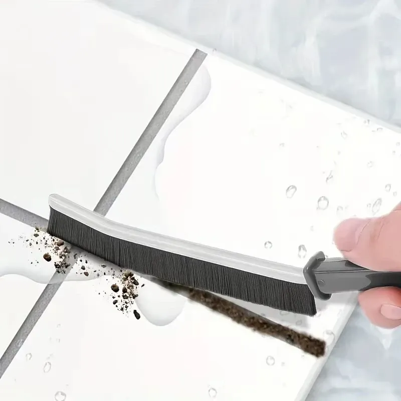 Brosse de nettoyage à poils durs pour vitres, joints de carrelage et interstices 4