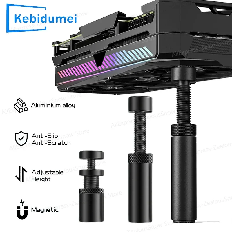 Support de carte graphique GPU en alliage d'aluminium, support anti-affaissement pour carte vidéo, support de montage GPU pour boîtier PC