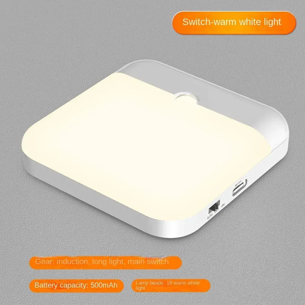 Veilleuse LED à détecteur de mouvement rechargeable USB pour cuisine, escaliers, couloir, placard et chambre 7