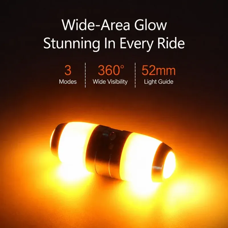 Gros plan sur le design compact orange et noir