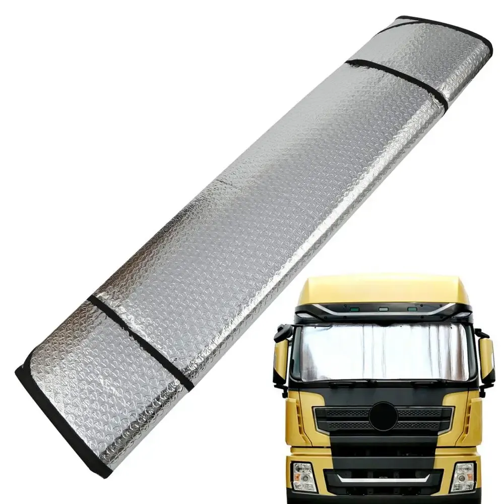 Pare-soleil pour pare-brise de camion, vue en situation