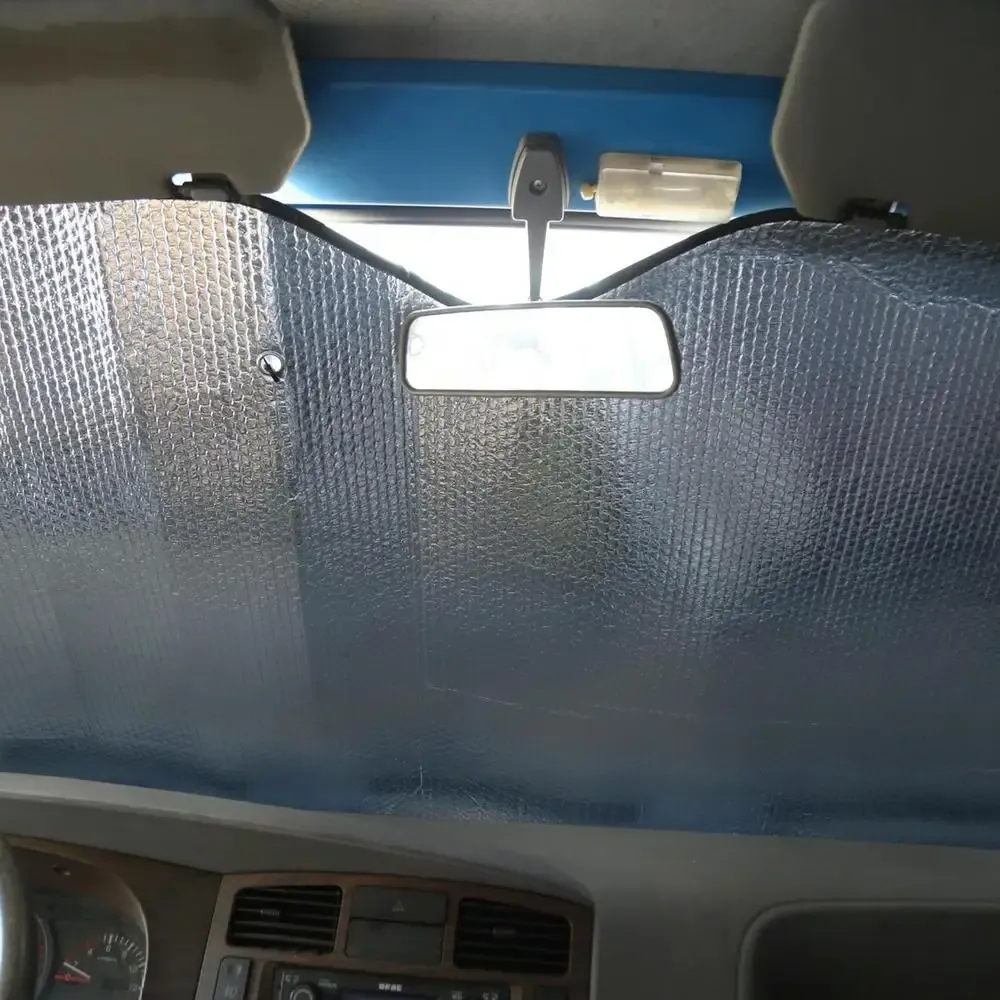 Pare-soleil pour pare-brise de camion, finition et texture
