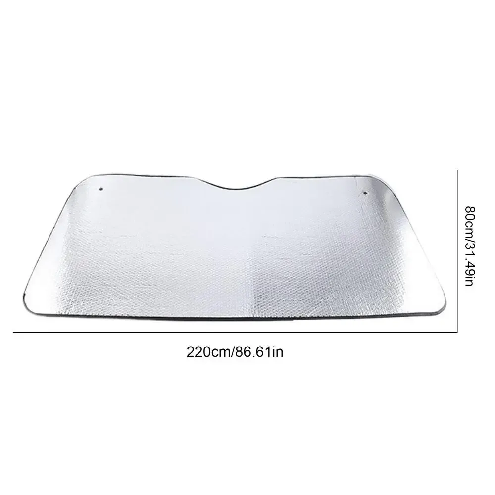 Pare-soleil pliable pour pare-brise de camion, protection anti-UV épaisse, 220 x 80 cm 7