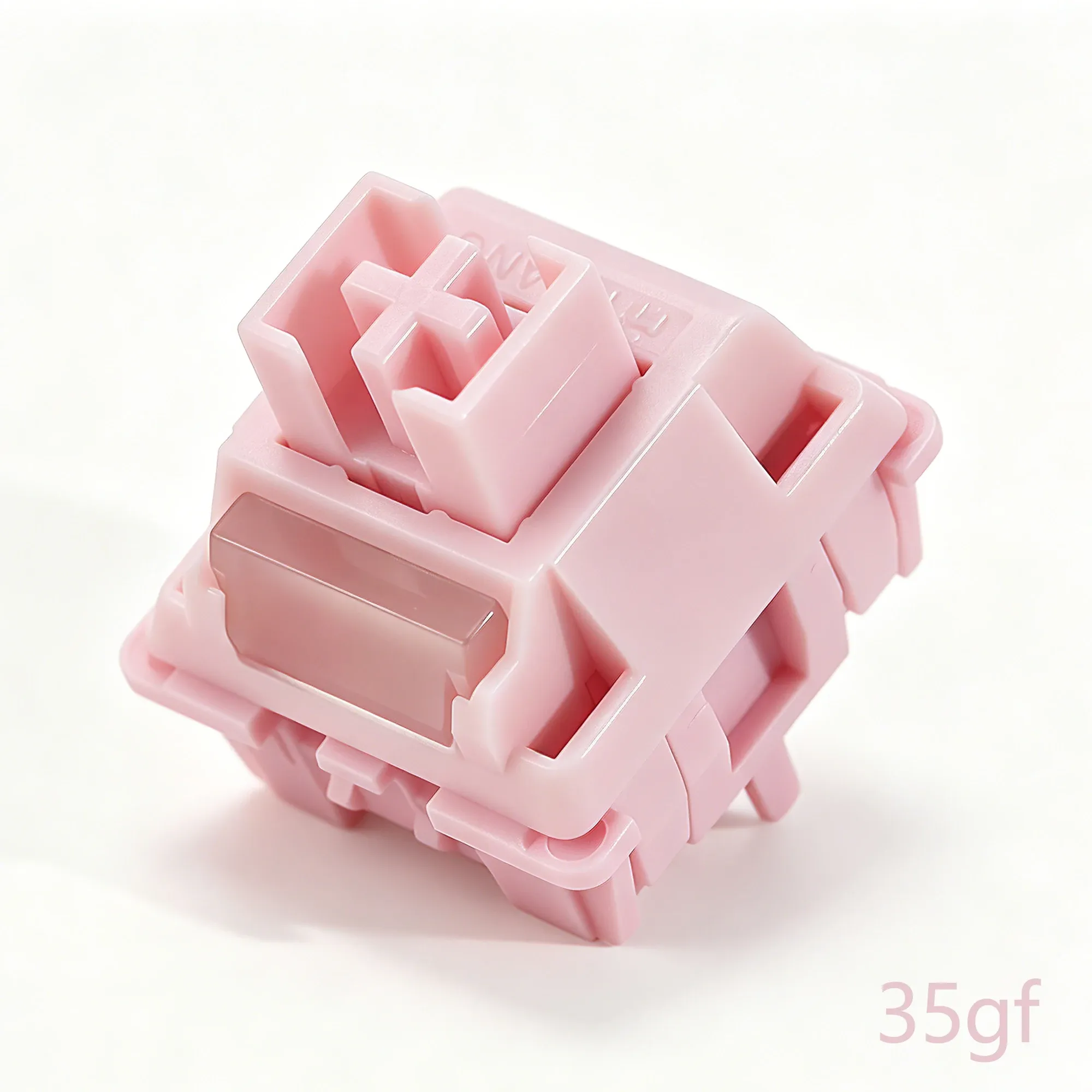 Interrupteurs linéaires HUANO Sakura V2 V3 rose 35gf/42gf à 5 broches, pour clavier mécanique 60 %, boîtier PA66 et tige POM/POK 8