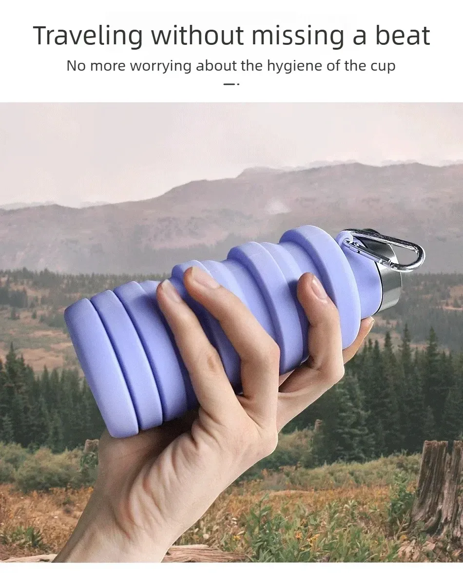 Gourde pliable en silicone, détails de fabrication