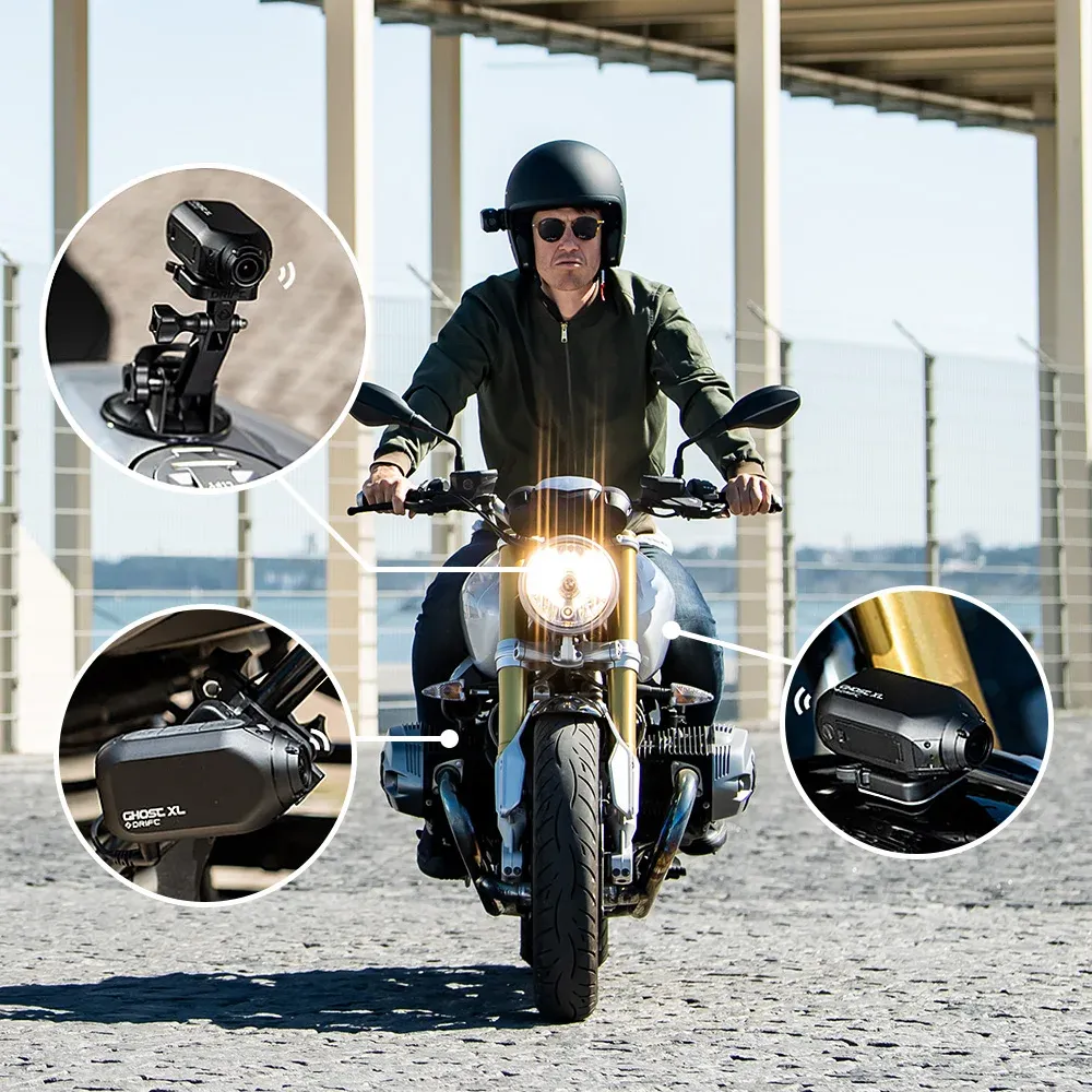 Drift Innovation Caméra d'action XL, vidéo Full HD 1080p, objectif rotatif, mode Dash Cam, étanche IPX7 4