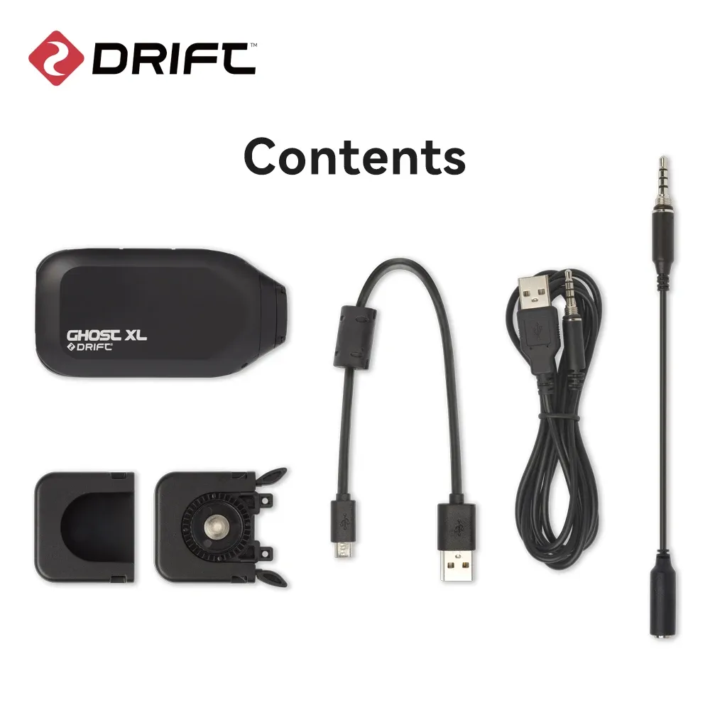 Drift Innovation Caméra d'action XL, vidéo Full HD 1080p, objectif rotatif, mode Dash Cam, étanche IPX7 6