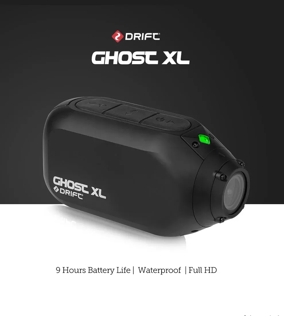 Caméra d'action Drift XL, vue d'ensemble
