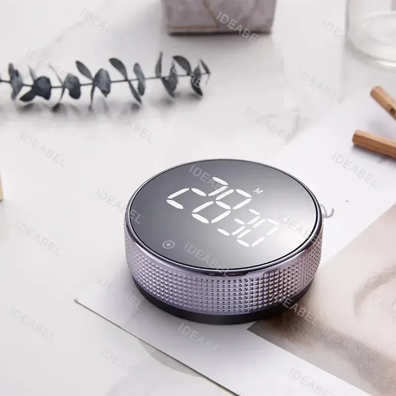 Minuteur de cuisine mécanique magnétique à compte à rebours, pour la cuisine, la douche et l'étude 5