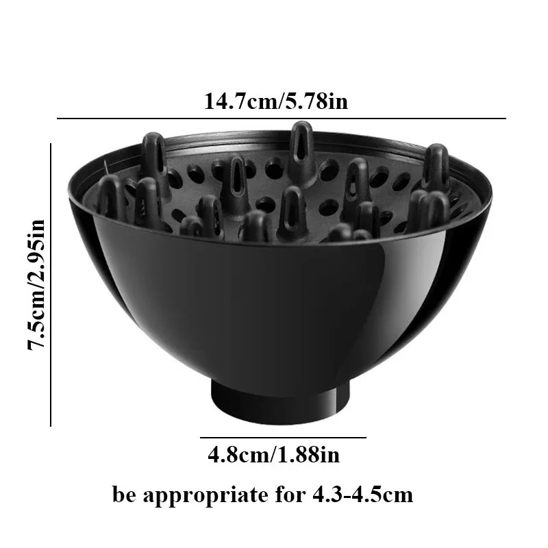 Sèche-cheveux universel à diffuseur, grande capuche à vent, accessoires pour salon de coiffure 3