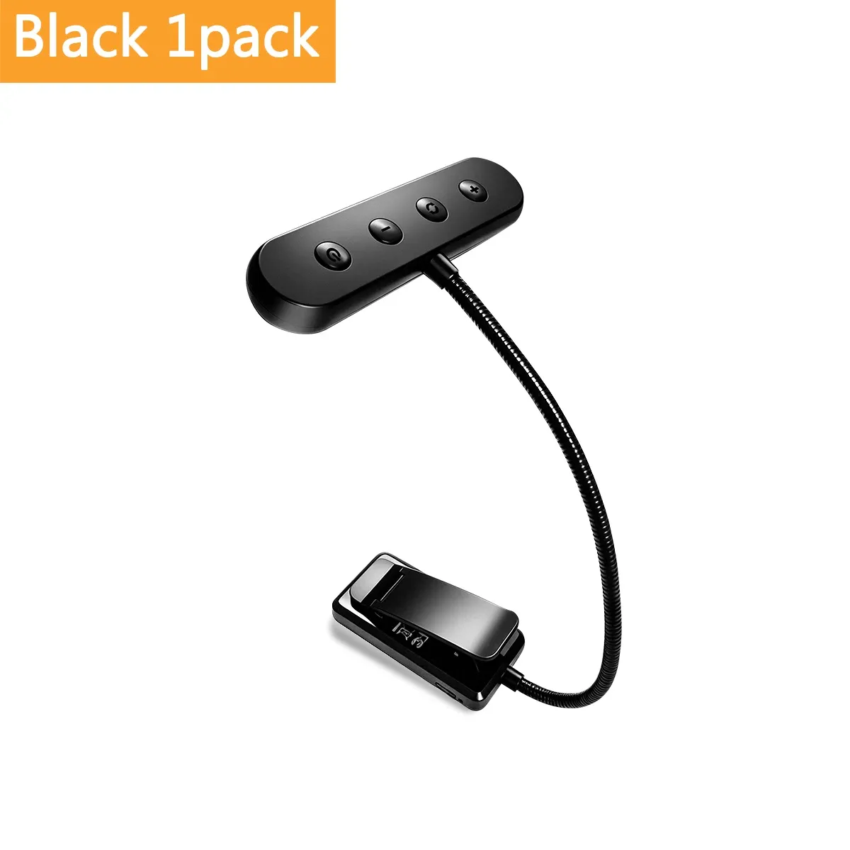Lampe de lecture à clipser, 12 LED, protection des yeux, 3 couleurs d'éclairage, 10 niveaux de luminosité, rechargeable, longue durée de vie 7