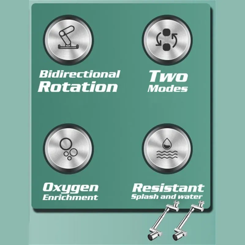 Robinet extensible, finition et détails