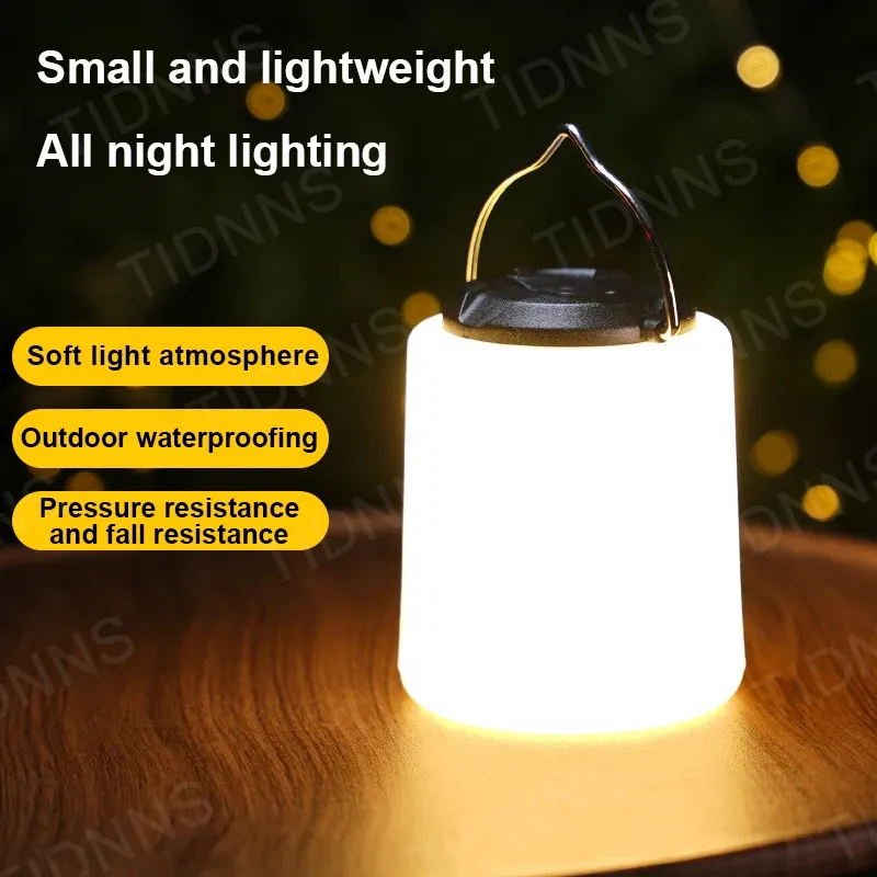 Lanterne LED rechargeable pour camping, lampe à batterie avec lampe de poche intégrée 7