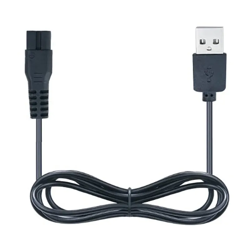 Tondeuse électrique pour animaux de compagnie, rechargeable par USB, avec câble de charge et cordon d'alimentation, compatible C6/C7 4