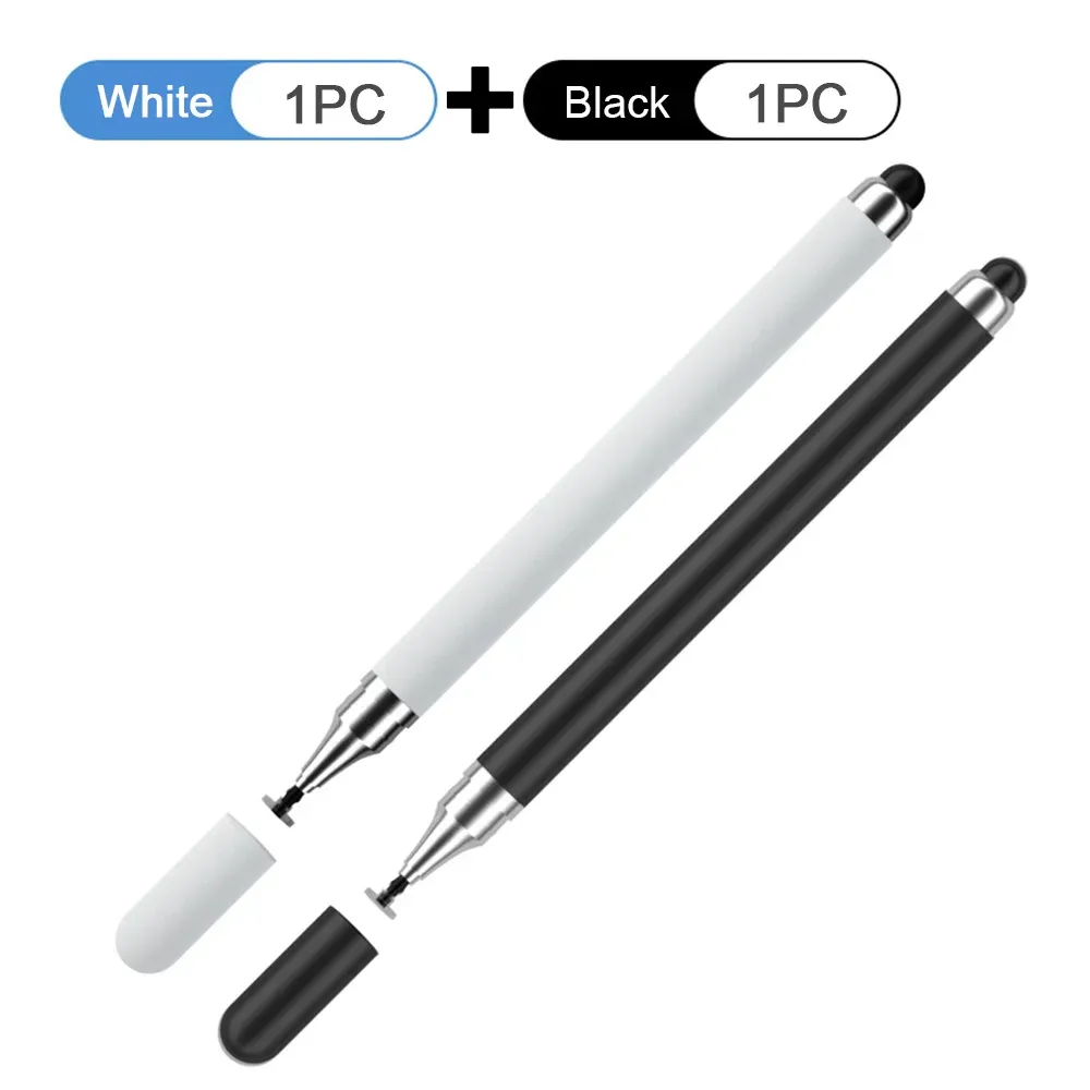 Stylet universel 2 en 1 pour tablette et smartphone Android et iOS, compatible iPad, stylet capacitif pour écran tactile, lot de 2 11