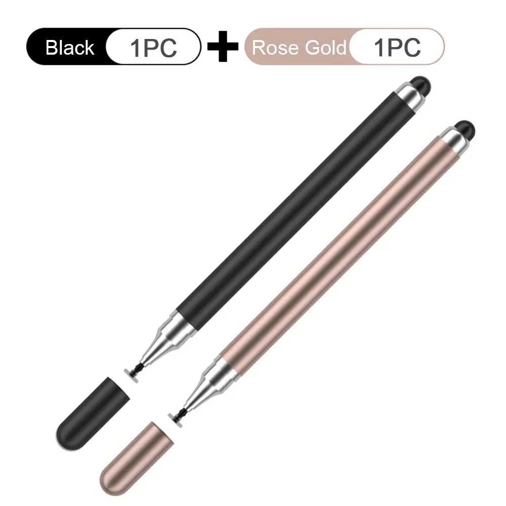 Stylet universel 2 en 1 pour tablette et smartphone Android et iOS, compatible iPad, stylet capacitif pour écran tactile, lot de 2 9