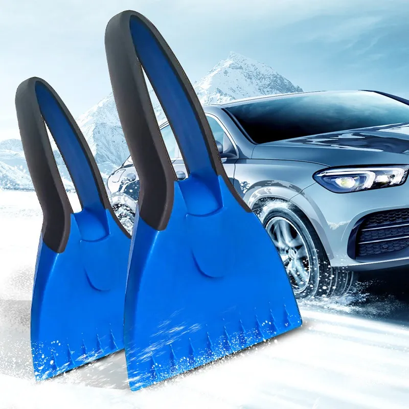 Grattoir à glace en silicone, détail de la poignée