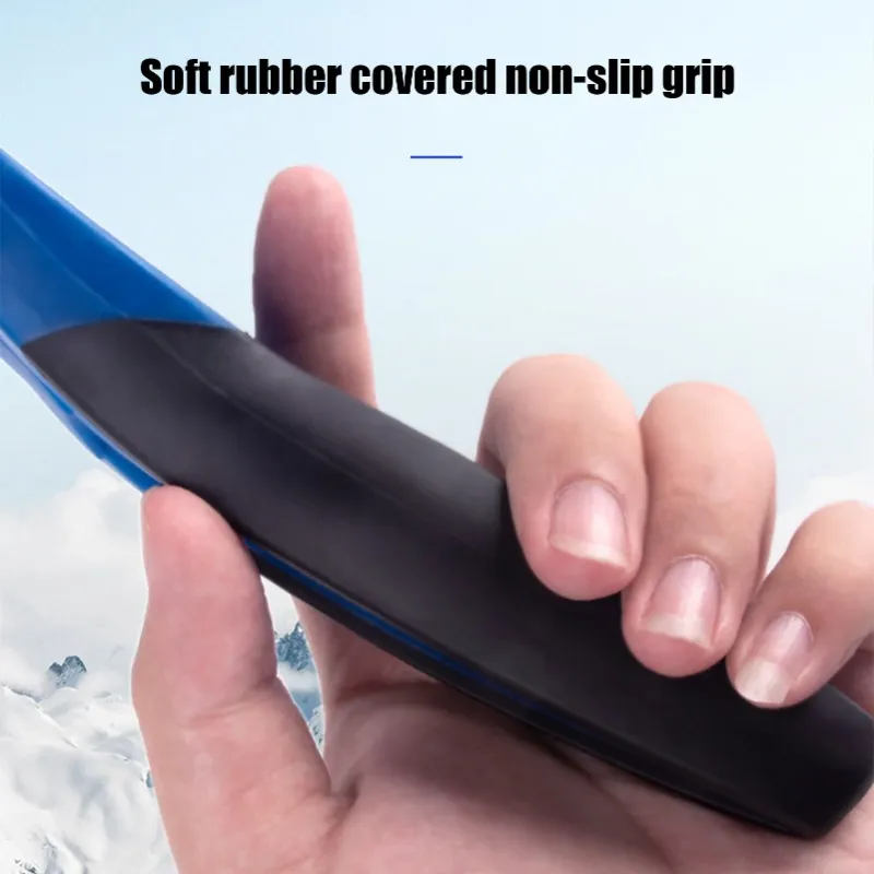 Grattoir à glace en silicone, détail des finitions
