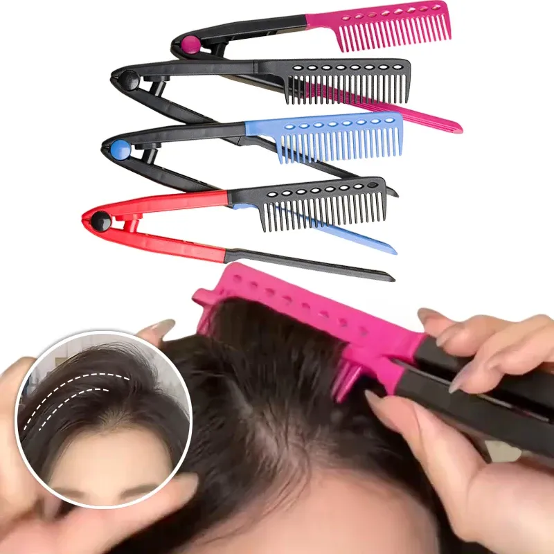 Brosse lissante Type V, finition des cheveux