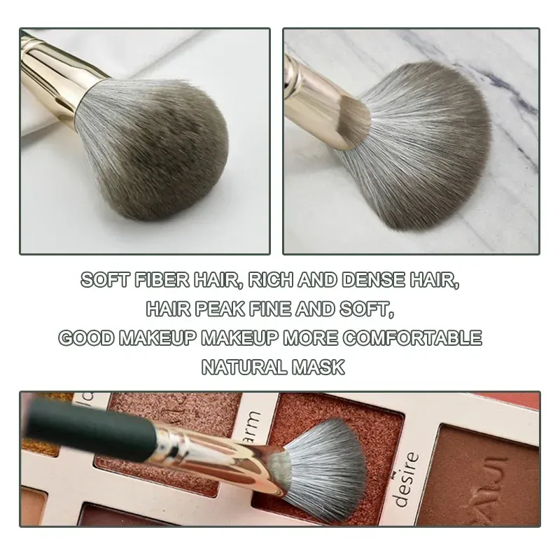 Set de 14 pinceaux de maquillage doux et moelleux pour fard à paupières, fond de teint et blush 4